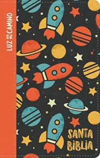 Portada de NVI Biblia Luz En Mi Camino Cohetes, Multicolor Símil Piel