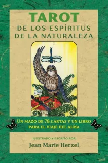 Portada de TAROT DE LOS ESPIRITUS DE LA NATURALEZA un mazo de 78 cartas y un libro para el viaje del alma