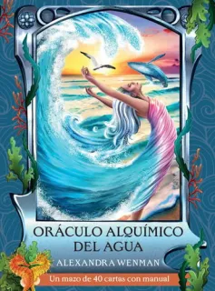 Portada de Oráculo Alquímico del Agua Un Mazo de 40 Cartas Con Manual
