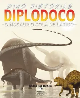 Portada de Diplodoco. Dinosaurio Cola de Látigo