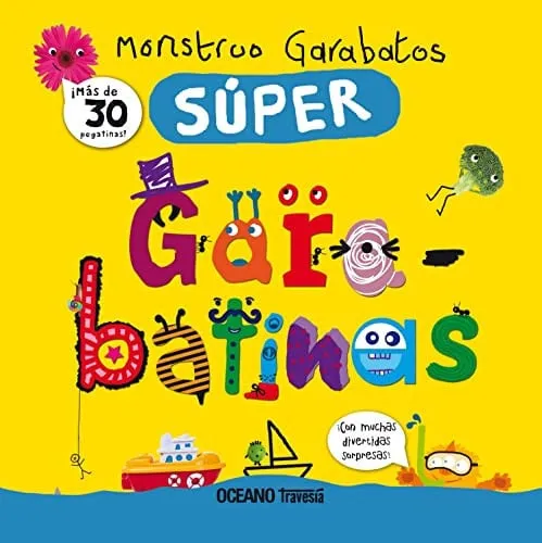 Portada de Monstruo garabatos. Súper garabatinas (con pegatinas)