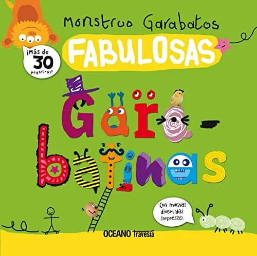 Portada de Monstruo garabatos. Fabulosas garabatinas (con pegatinas)