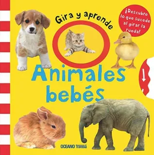 Portada de Gira y Aprende. Animales Bebés