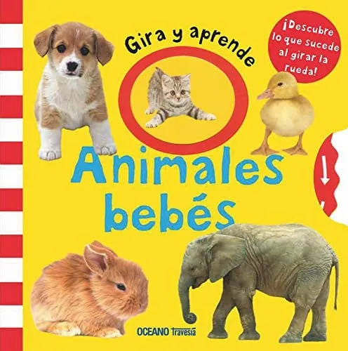 Portada de Gira y Aprende. Animales Bebés