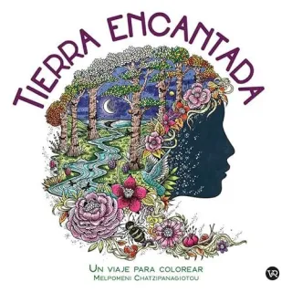 Portada de Tierra encantada Un viaje para colorear