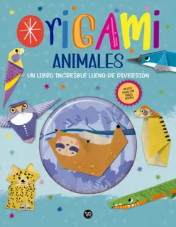 Portada de Origami: Animales Libro de actividades para niños