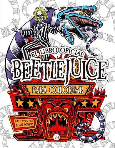 Portada de El Libro Oficial Beetlejuice. Para Colorear