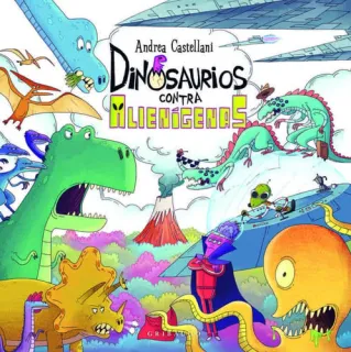 Portada de Dinosaurios contra alienígenas