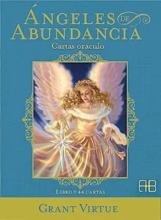 Portada de Ángeles de abundancia: cartas oráculo : libro guía