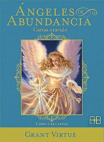 Portada de Ángeles de abundancia: cartas oráculo : libro guía