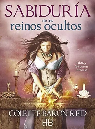 Portada de Sabiduría de los reinos ocultos: libro y 44 cartas oráculo