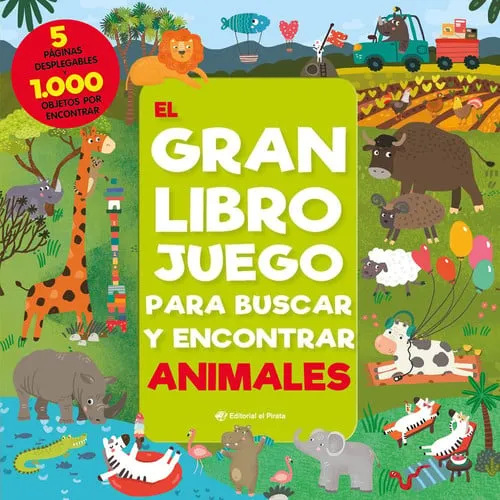 Portada de El gran libro juego para buscar y encontrar animales