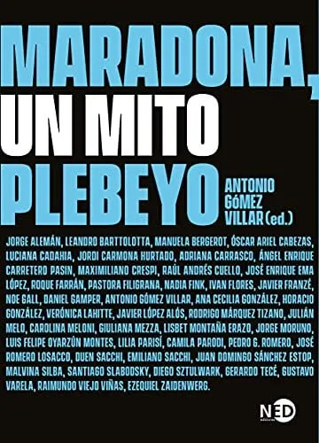 Portada de Maradona, un mito plebeyo