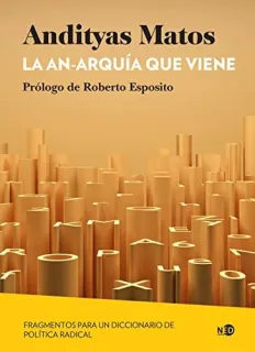 Portada de La an-arquía que viene