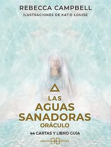Portada de Las aguas sanadoras: oráculo : 44 cartas y libro guía