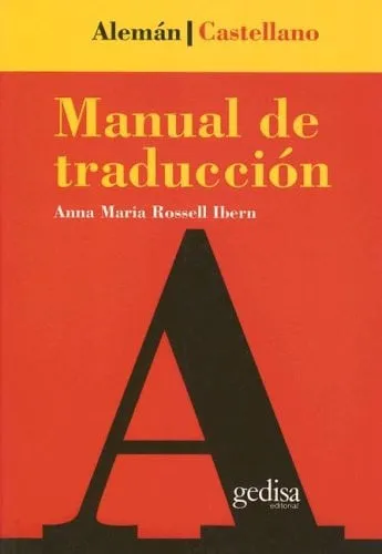 Portada de Manual de traducción alemán-castellano