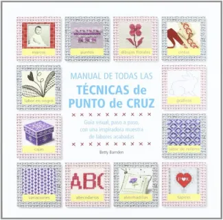 Portada de Tecnicas de Punto Cruz. Guia Visual Paso a Paso