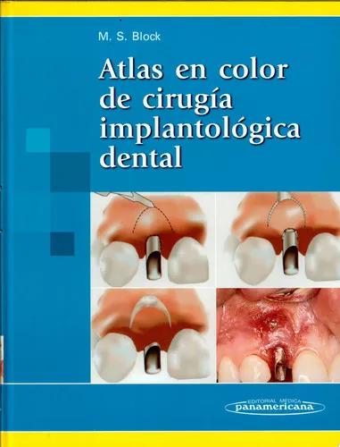 Portada de Atlas en color de cirugía implantológica dental