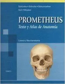 Portada de Prometheus texto y atlas de anatomía. Cabeza y neuroanatomía