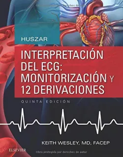 Portada de Huszar, interpretación del ECG: monitorización y 12 derivaciones
