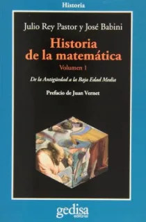 Portada de Historia de la matemática Vol. I De la Antigüedad a la Edad Media
