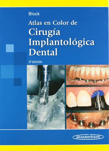 Portada de Atlas en color de cirugía implantológica dental