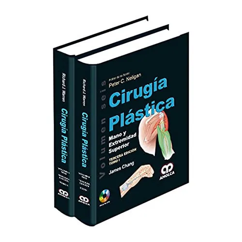 Portada de Cirugía plástica: mano y extremidad superior. Tercera edición, volumen 6 (2 tomos)