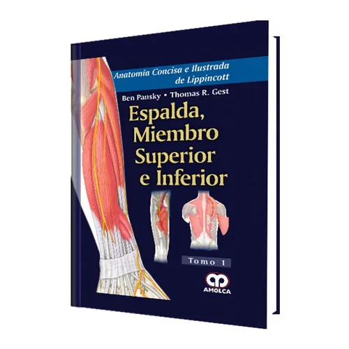 Portada de Anatomía concisa e ilustrada de Lippincott - espalda, miembro superior e inferior
