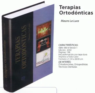 Portada de Terapias ortodónticas