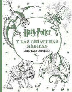 Portada de Harry Potter y las criaturas mágicas Libro para colorear