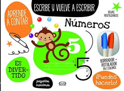 Portada de Números: Escribe y vuelve a escribir