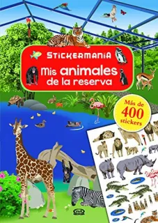 Portada de Mis animales de la reserva: Stickermanía