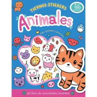 Portada de Tiernos Stickers Animales