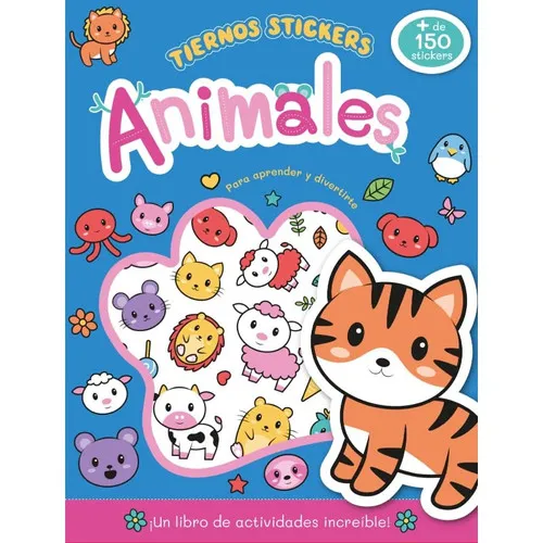 Portada de Tiernos Stickers Animales