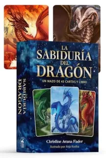 Portada de La sabiduría del dragón: Un mazo de 43 cartas y libro (Spanish Edition)